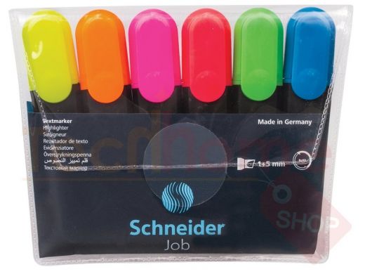 Набор текстовыделителей SCHNEIDER 6 шт., АССОРТИ, 