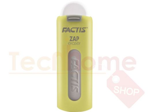 Ластик FACTIS ZAP (Испания), 75x7x8 мм, белый, выдвижной, ПВХ, PTF1130