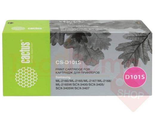 Картридж лазерный CACTUS (CS-D101S) для SAMSUNG ML2160/65/SCX-3400/3405, ресурс 1500 стр., CS-D101SS
