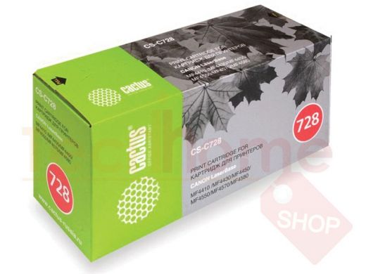 Картридж лазерный CACTUS (CS-C728) для CANON MF4410/4430/4450/4550dn/4580dn, ресурс 2100 стр., CS-C7