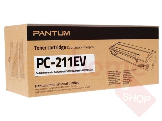 Картридж лазерный PANTUM (PC-211EV) P2200/P2207/P2507/P2500W/M6500/M6607 и т. д., ресурс 1600 стр.,