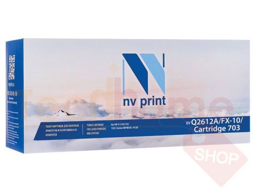Картридж лазерный NV PRINT (NV-Q2612A/FX-10/703) для HP/CANON LaserJet/i-SENSYS, ресурс 2000 стр., N