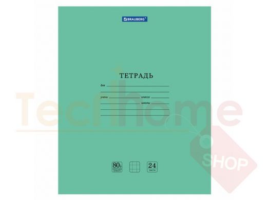 Тетрадь BRAUBERG "EXTRA" 24 л., клетка, плотная бумага 80 г/м2, обложка картон
