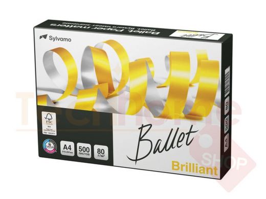 Бумага офисная BALLET BRILLIANT, А4, 80 г/м2, 500 л., марка А, ColorLok, International Paper, белизн
