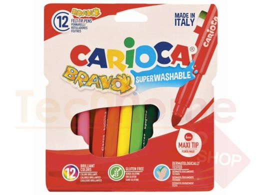 Фломастеры утолщенные CARIOCA (Италия) 
