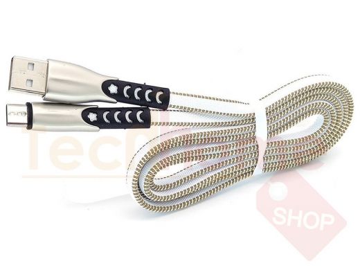 Орбита OT-SMM46 Белый кабель USB 2.4A (microUSB) 1м