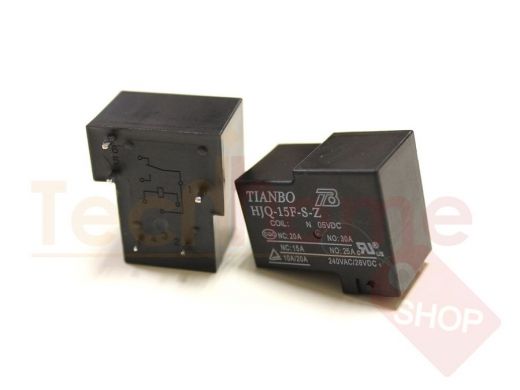 Электромагнитное реле  HF105F-1/005D-1Z (HLS-T91(16F)-1) (DC5V-20A-1C) 32х27х19 5к. (Tianbo)