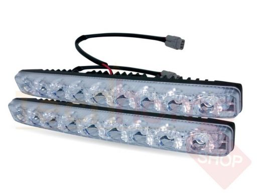 Дневные ходовые огни (DRL) AVS DL-9A (9W, 9 светодиодов х 2шт)