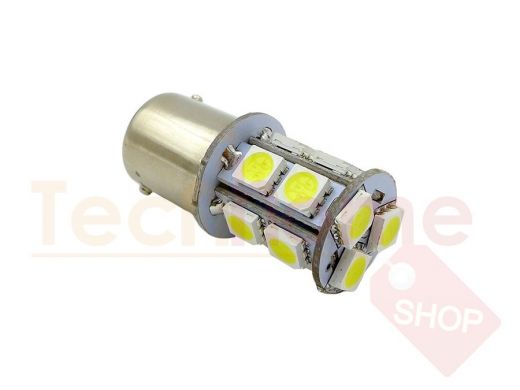 S022B T15/белый/(BAY15D) 13SMD 5050 12V 2 contact, коробка 2 шт.