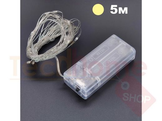 Гирлянда светодиодная Огонек OG-LDG06 гирлянда LED Белая (5м)