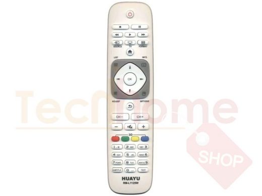 Телевиз. пульт универс.   (для  PHILIPS, LCD) RM-L1128W, корпус 2422 5499 0477'