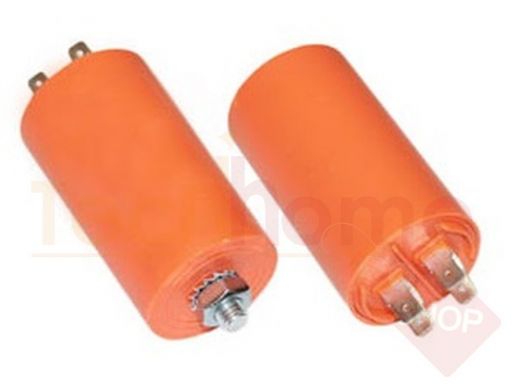 Конденсаторы пусковые     6,0mf x 450 VAC CBB-60  (30х57, 50Hz) гибкие выводы + болт