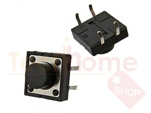 KAN1211-0751B б/отв 12x12x7 mm Тактовые кнопки  КОММУТАЦИЯ