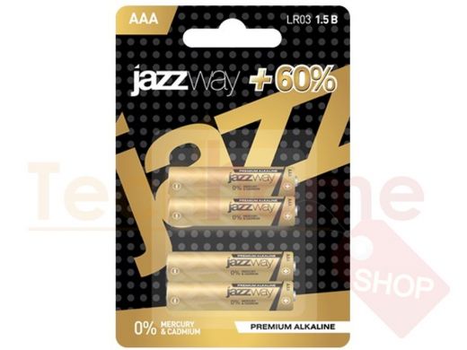 Батарейка LR03  JAZZway PREMIUM  Alkaline BL-4 (цена за 1 элемент)