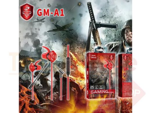 Гарнитура полноразмерная, KADUM GM-A1 Красные игровая гарнитура для смартфонов