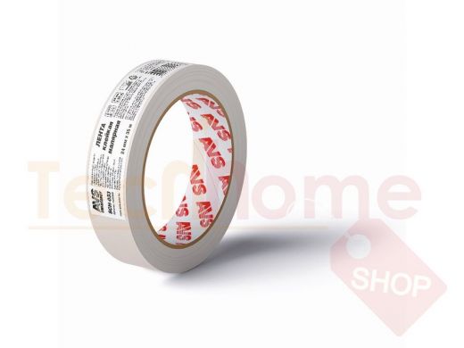 Лента клейкая малярная (бежевый) 24 mm x 35 m AVS SCH-033