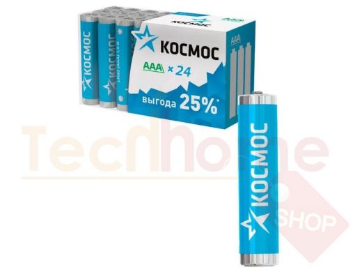 Батарейка LR03  Космос Box-24