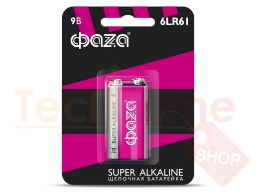 Элемент питания 6LR61 ФАZA Super  Alkaline Pack-4