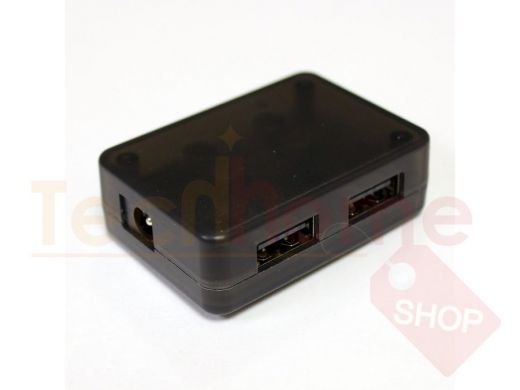 Зарядка БЫСТРАЯ 2-х канальная (USB 12-24V-QC2.0, QC3.0) в корпусе