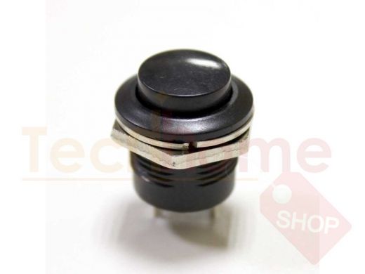 Перекл-Кнопка  CX-R13-507 (Dуст-15мм, H-19мм) (I-O) чёрная без фикс. (250В/3А) 87238