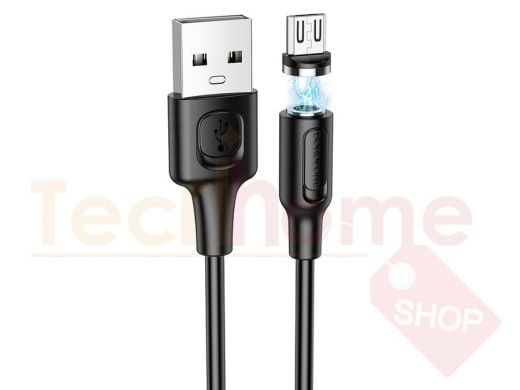 Кабель микро USB (AM/microBM)  Borofone BX41 Черный кабель магнитный USB 2.4A (microUSB) 1м