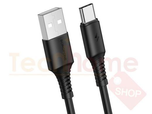 Шнур USB / Type-C Borofone BX47 Черный кабель USB 3A (TYPE-C) 1м