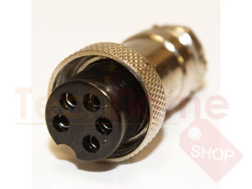 Разъём MIC16 5pin гнездо на кабель (7А,125В)