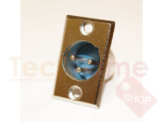 Разъём XLR (Canon) 3pin штекер на корпус, JD-395