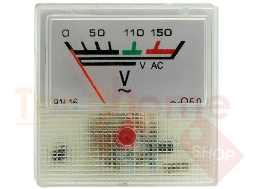 Вольтметр 150В   50гц  (40х40)  RUICHI