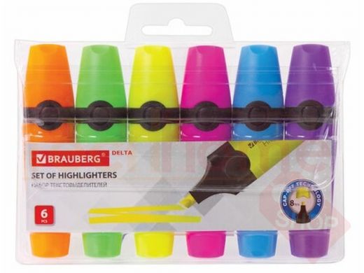 Набор текстовыделителей BRAUBERG 6 шт., АССОРТИ, 