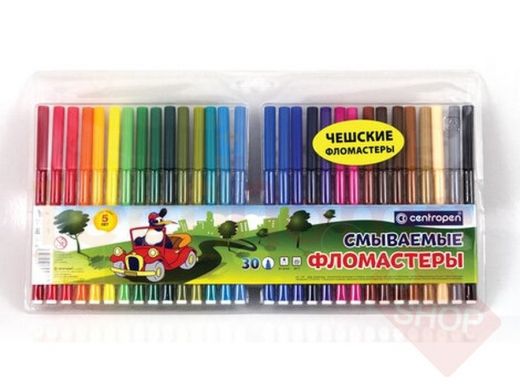 Фломастеры 30 ЦВЕТОВ CENTROPEN 