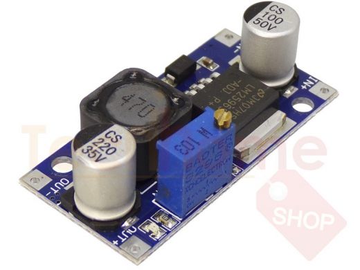 Модуль DC-DC понижающий вход 3,0-40V - вых. 1,3-35V, до 2А (на LM2596)  "BP-150778"