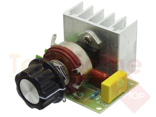 Регулятор мощности переменного тока: AC 50-220V, P=3000W с радиатором  