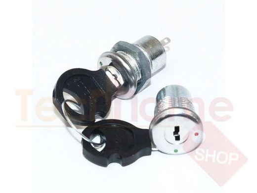 Кнопка антивандальная металл, с замком d=12mm, KDS-2 , 81664