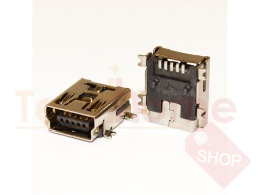 Разъём компьют: гнездо mini-USB 5pin, USB/M-1J на плату, тип2