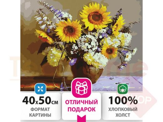 Картина по номерам 40х50 см, ОСТРОВ СОКРОВИЩ 