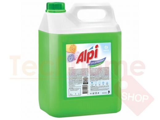 Средство для стирки жидкое 5 кг GRASS ALPI, для цветных тканей, нейтральное, концентрат, гель
