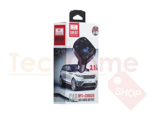 FM модулятор Earldom ET-M29, Bluetooth, Micro SD, 2USB, чёрный