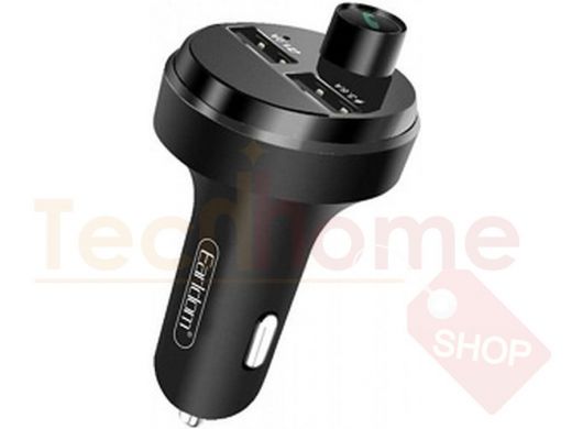 FM модулятор Earldom ET-M42, Bluetooth, Micro SD, 2USB, дисплей, чёрный