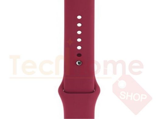 Браслет для App Watch 42/44мм, силиконовый S, вишневый, 035