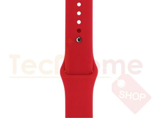 Браслет для App Watch 42/44мм, силиконовый S, красный, 033