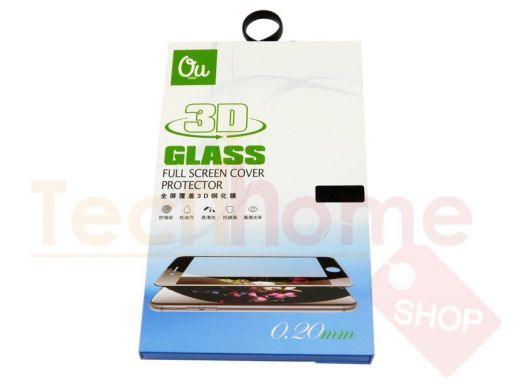 Стекло защитное iPhone 12 mini, чёрное, 6D тех.пак.