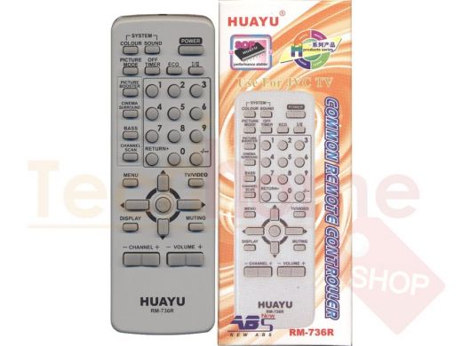 Телевиз. пульт HUAYU (for JVC) RM- 736R (LCD)