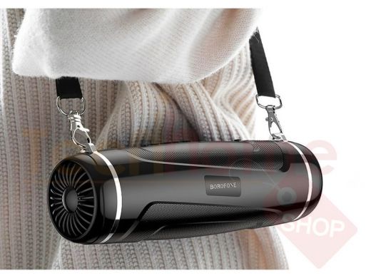 Колонка Borofone BR7 Empyreal, Bluetooth, 5Вт, microSD, AUX, фонарь, черная