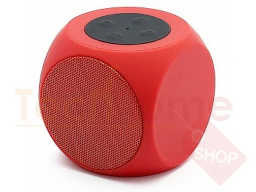 Колонка H888, Bluetooth, MicroSD, USB, FM, красная
