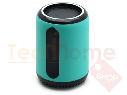 Колонка SH SLC-061, Bluetooth, MicroSD, FM, с карабином, бирюзовая