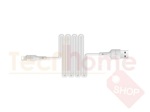 Шнур USB / Lightning (iPhone) BoroFone BX30 Белый кабель USB 2.4A (iOS Lighting) 1м