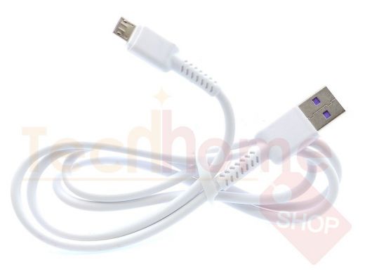 Орбита OT-SMM56 Белый кабель USB 3A (microUSB) 1м