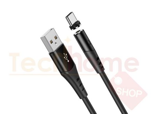 Шнур USB / Type-C HOCO X60 Черный кабель магнитный USB 2A (Type-C) 1м