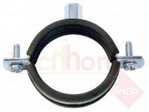 Хомут оцинкованный с комбинированной гайкой М8/10 3 1/2" (99-105 мм) стяжка-винт